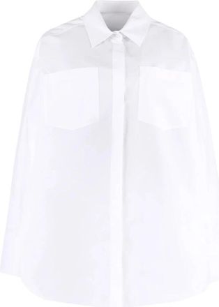 Valentino Cotton Mini Dress - Dames - Overhemden - Wit - XL - Katoen - Overhemden