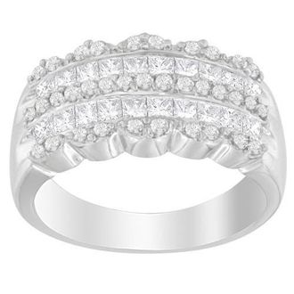 House of Brilliance 14K White Gold 1 1/7 Cttw Diamond Ring at Nordstrom, Size 6.75