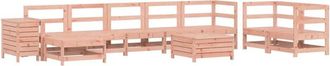 vidaXL 10 Piece Garden Sofa Set Solid Wood Douglas Fir vidaXL