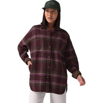 Backcountry Venture Stretch Flannel Jacket - Womens in Jupiter Plaid at Nordstrom, Size Large