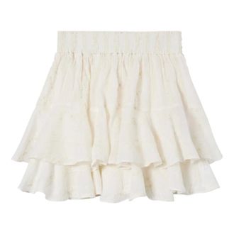 MC2 Saint Barth Short Skirts, female, White, Size: XS Eivissa Mini Skirt Ramie Frames Embry 10