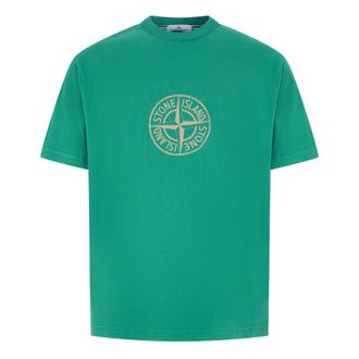 Stone Island T-Shirts, male, Green, Size: 2XL T-shirt with logo