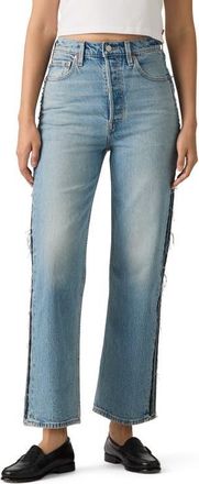 Levi's Ribcage Deconstructed High Waist Ankle Straight Leg Jeans in Upon Reflection Rc at Nordstrom, Size 28 X 27
