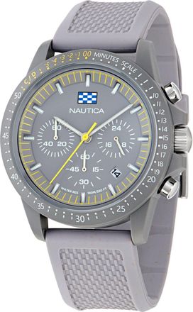 Nautica Mens Nautica One Wheat Fiber Strap 3-Hand Watch