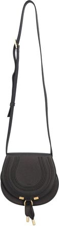 Chlo&eacute; Marcie Small Saddle Bag Black, Never Carried (Authentic Pre-Loved)