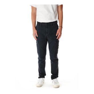 Stone Island Tapered Fit Cargo Pants - Heren - Slim Fit Broeken - Blauw - W33 - Broeken