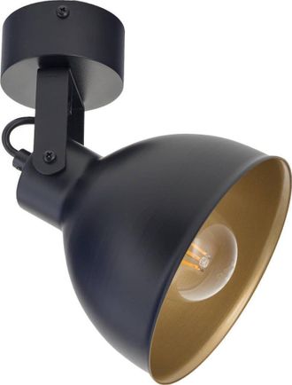 Sigma Mars L&aacute;mpara De Techo Negro Y Dorado 15 Cm