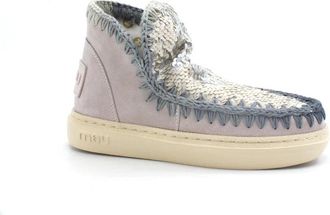 Mou Stivaletto Sneaker - Dames - Winterlaarzen - Grijs - 36 EU - Leer - Schoenen