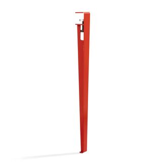 Tiptoe Tisch- und Schreibtischbein H 75 cm, tomatenrot