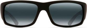 Maui Jim World Cup 64mm Polarized Oversize Sport Sunglasses in Matte Black at Nordstrom
