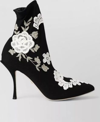 Dolce & Gabbana embroidered ankle boots