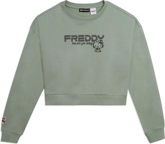Freddy Felpa cropped girocollo con logo borchie Hello Kitty
