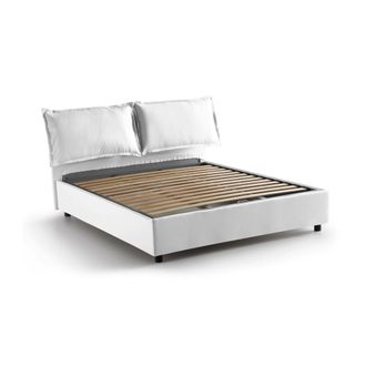 Talamo Italia Talamo Italia - Letto Matrimoniale Deborah, Letto Contenitore Con Rivestimento In Tessuto, 100% Made In Italy, Apertura Frontale, Adatto Per Materasso