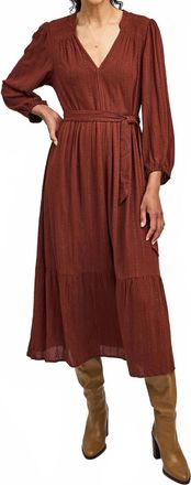 Gentle Fawn Womens Monroe Midi Dress In Mahogany