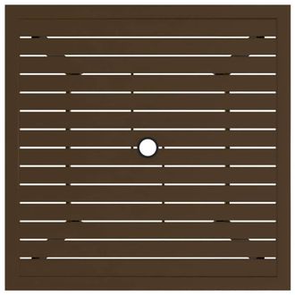 Berkfield Home Garden Table Brown 81.5x81.5x72 cm Steel