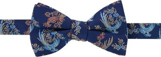 Trafalgar Store Birds of Prosperity Silk Bow Tie in Navy at Nordstrom