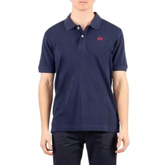 La Martina La Martina, Polo Shirts, male, Blue, Size: 4XL Short Sleeve Cotton Piqu&eacute; Polo Shirt - Tex