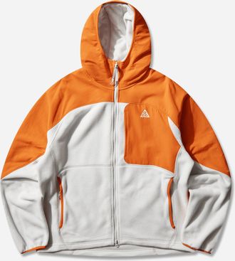 Nike Men s ACG Wolf Tree Plus Full-Zip Hooded Mid Layer Safety Orange / Photon Dust