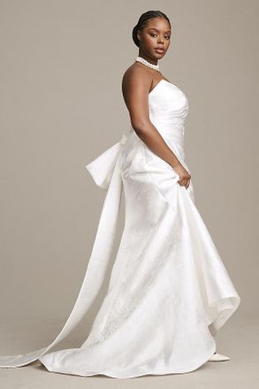 Watters Wtoo by Watters Callahan Sweetheart Draped Jacquard Column Wedding Gown