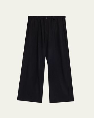 Yohji Yamamoto Mens Wool Jersey Pants