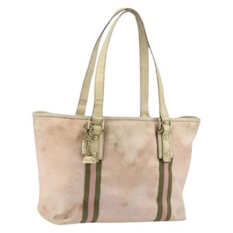 Gucci Pre-owned Tote Bag - Dames - Pre-owned - Roze - Maat: ONE Size Leer