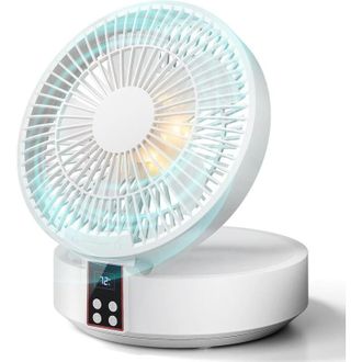 OEM Ventilador De Mesa Con Control Remoto, Peque&ntilde;o Ventilador De Escritorio, Recargable Por Usb, 3 Velocidades, Silencioso, Potente, Port&aacute;til, Ideal Para 