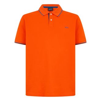 Paul & Shark Short Sleeve Polo - male - Paul & Shark - Polo Shirts - Orange - 2XL - Tops
