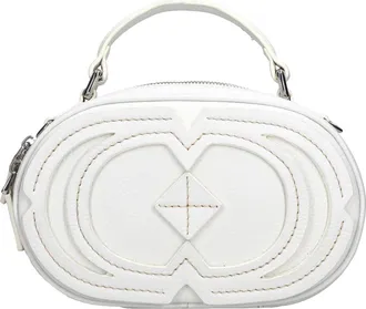 La Carrie Navajo Oval Hand Bag - Dames - Handtassen - Wit - ONE Size - Leer - Tassen