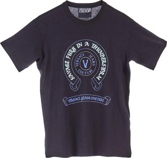 Versace Jeans Couture T-Shirts, male, Black, Size: 2XL Tshirt Cigno