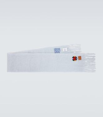 Loewe Embroidered mohair and wool scarf