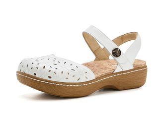 Alegria Opal Womens Sandals White Breeze : EU 42 (US Womens 11.5-12) Regular, Leather