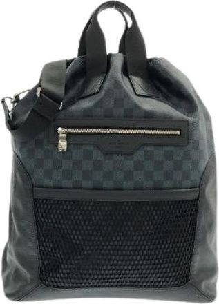 Louis Vuitton Pre-owned Damier Cobalt Matchpoint Hybrid Rugzak - Dames - Vintage Rugzakken - Zwart - ONE Size - Leer - Vintage