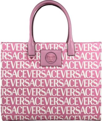 Versace Versace Medusa Large Canvas Large Tote Bag Baby Womens Pink