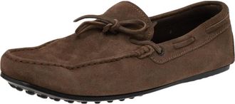 Tod's Tods Brown Suede Slip On Loafers