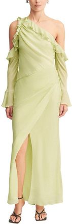 Shona Joy Torres Long Sleeve Ruffle Maxi Dress