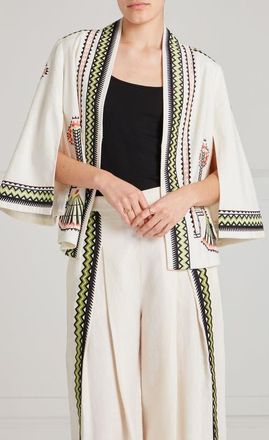 Temperley London Avalon Jacket in Ivory at Nordstrom, Size 10