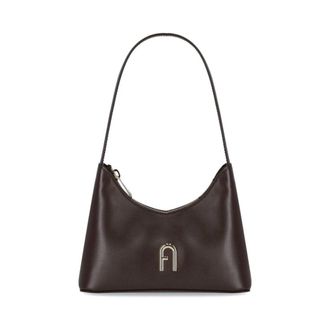 Furla Tassen, Dames, Bruin, ONE Size, Leer, Diamante Mini Schoudertas
