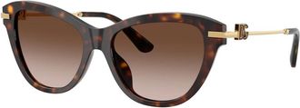 Dolce & Gabbana Zonnebrillen - Dames - Zonnebrillen - Bruin - 53 MM - Accessoires