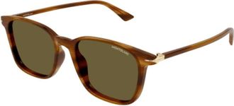 Montblanc Brown Square Mens Sunglasses MB0338S 045 52