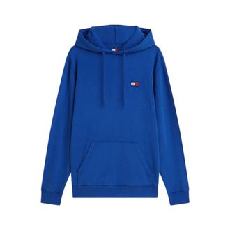 Tommy Jeans New Classics Regular Hoodie - Heren - Sweatshirts & Hoodies - Blauw - Maat: S Katoen