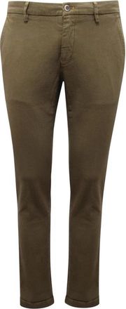 Mason's Milano Style Broek - Heren - Slim Fit Broeken - Groen - S - Katoen - Broeken