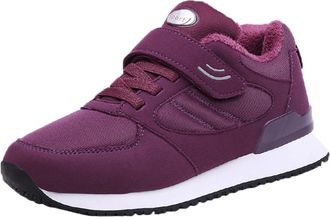 Generic Wide Fit Running Shoes for Women Womens Lightweight Arch Support Sneakers Couple Models Middle And Elderly High Top Plus Velvet Thickening Non Wear Co