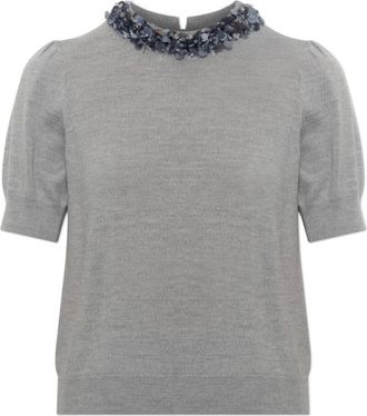 Ulla Johnson Donna, Maglie, Grigio, XS, new