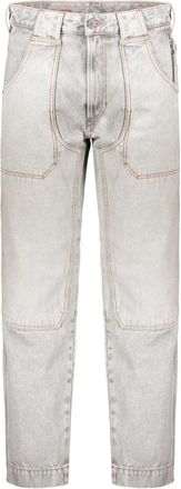 Diesel Five-Pocket Straight Jeans - Heren - Regular Fit Jeans - Grijs - W38 - Katoen - Jeans