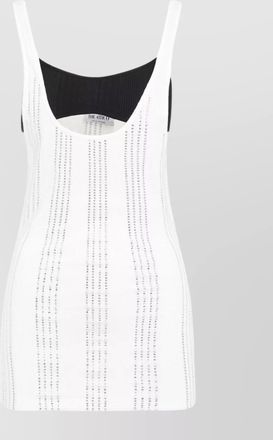 The Attico flat ribbed jersey tank top