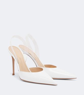 Gianvito Rossi Leather slingback pumps