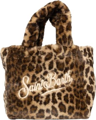 MC2 Saint Barth Tassen, Dames, Bruin, ONE Size, Polyester, Colette Soft Fur