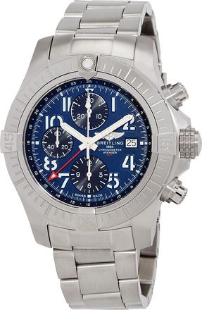 Breitling Pre-owned Breitling Avenger Chronograph GMT Automatic Blue Dial Mens Watch A24315101C1A1