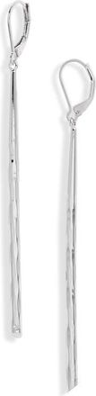 Nordstrom Twisted Bar Linear Earrings in Silver at Nordstrom