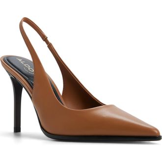 Aldo Re Samantha Slingback Pump in Light Brown at Nordstrom, Size 6.5